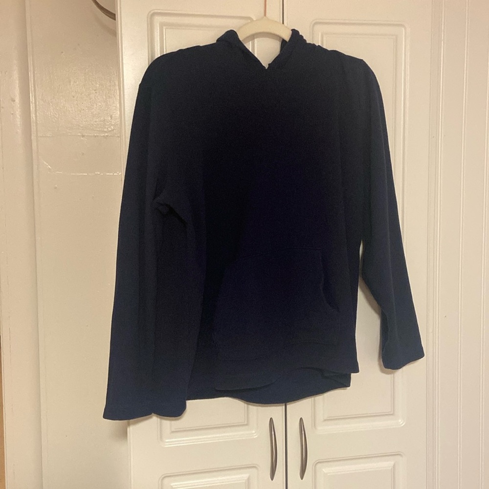 Navy Blue Fleece Hoodie